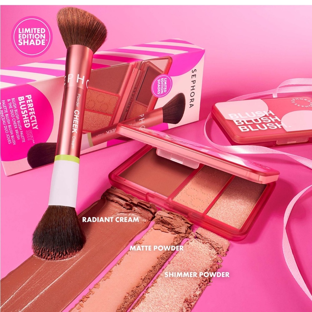 Sephora Collection Perfectly Blushed Makeup Blush and Brush Set